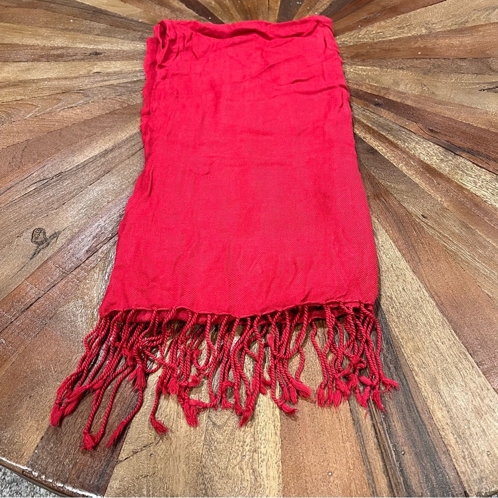☀️Red Pashmina-Style Scarf